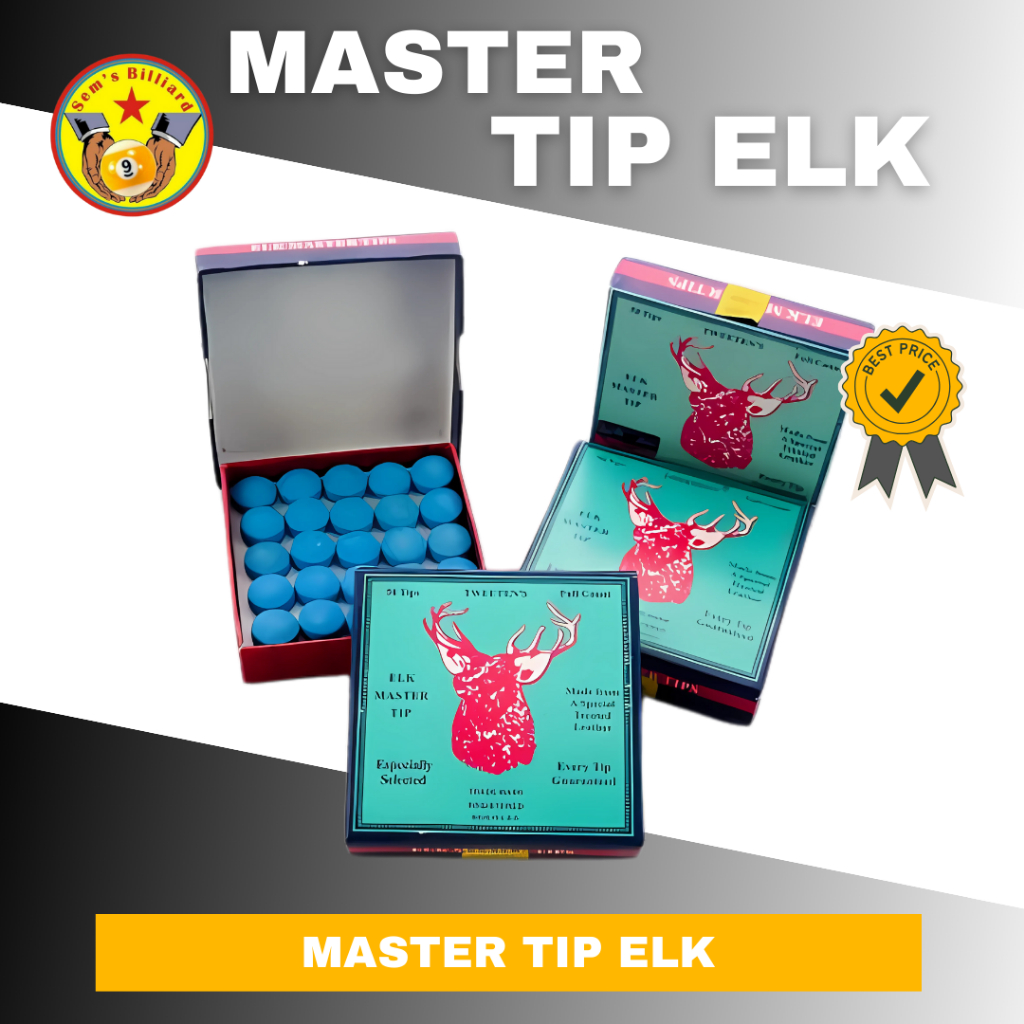 master tip elk Ujung stick biliar uk 12 mm - tip stik biliard - stij biliyar