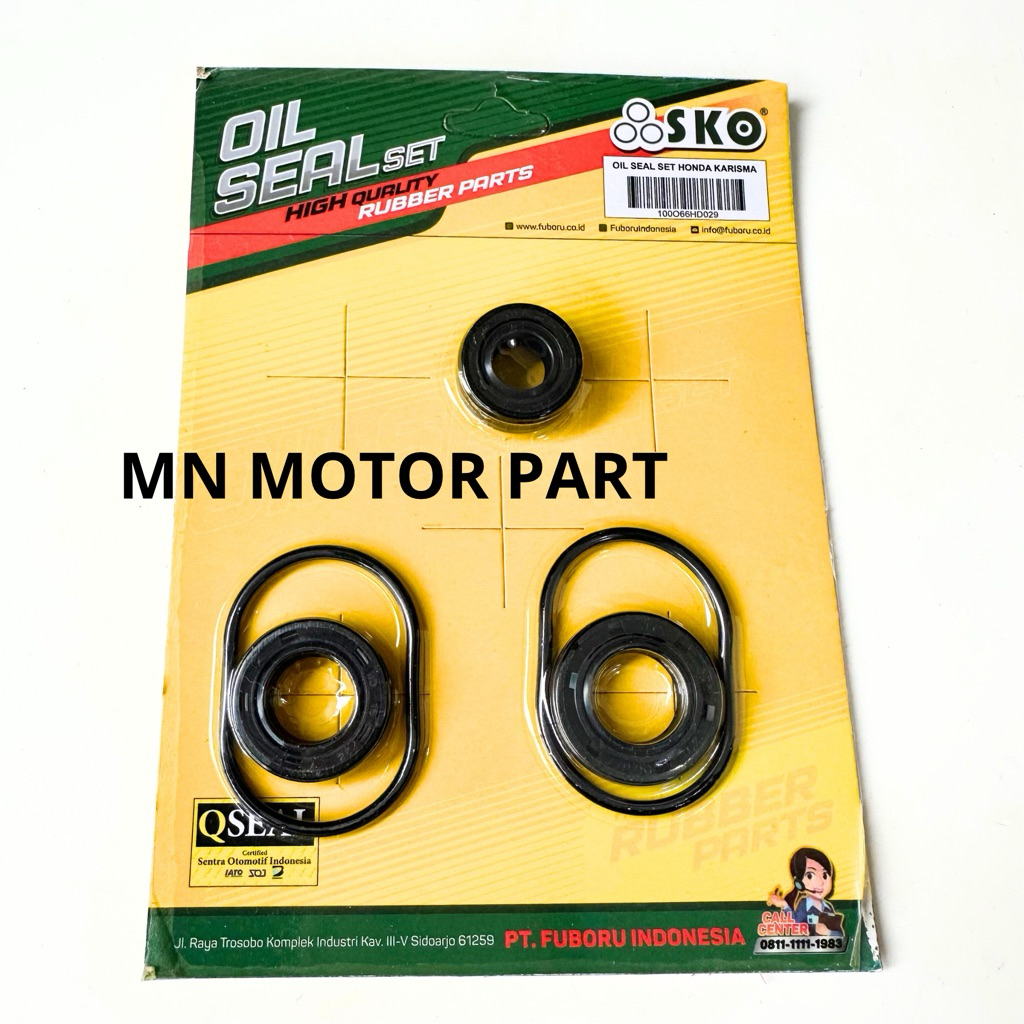 Seal mesin Set Karisma Supra X 125 Karbu Fuboru