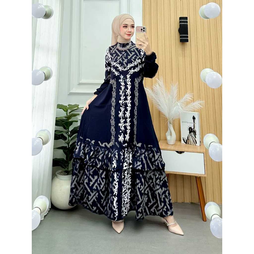 gamis twill ori twill rayon ld120 pb130 gamis twill lebaran terbaru terlaris dan kekinian grosir bat