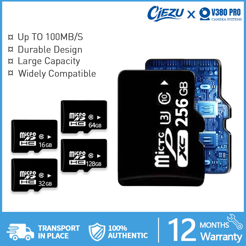 Memory Card CCTV TF Card 256GB 128GB 64GB 32GB Berkecepatan Tinggi Kartu Memori SD
