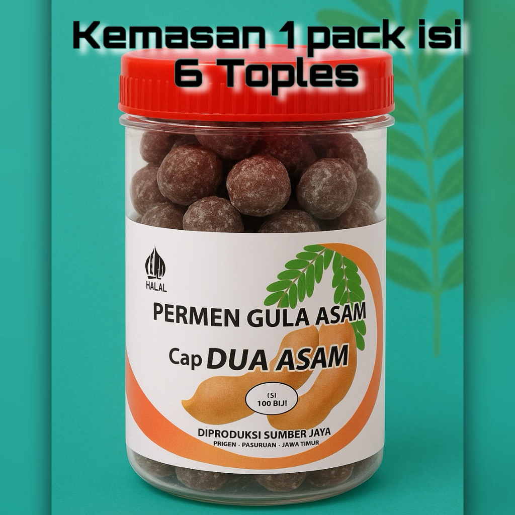 

Permen jadul gula asam 1 pack / 6 toples