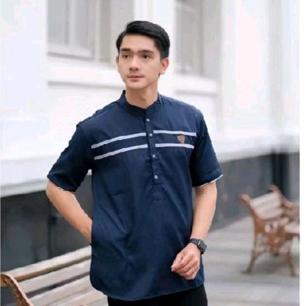 baju Koko pria wanita muslim baju lengan pendek kurta Pakistan