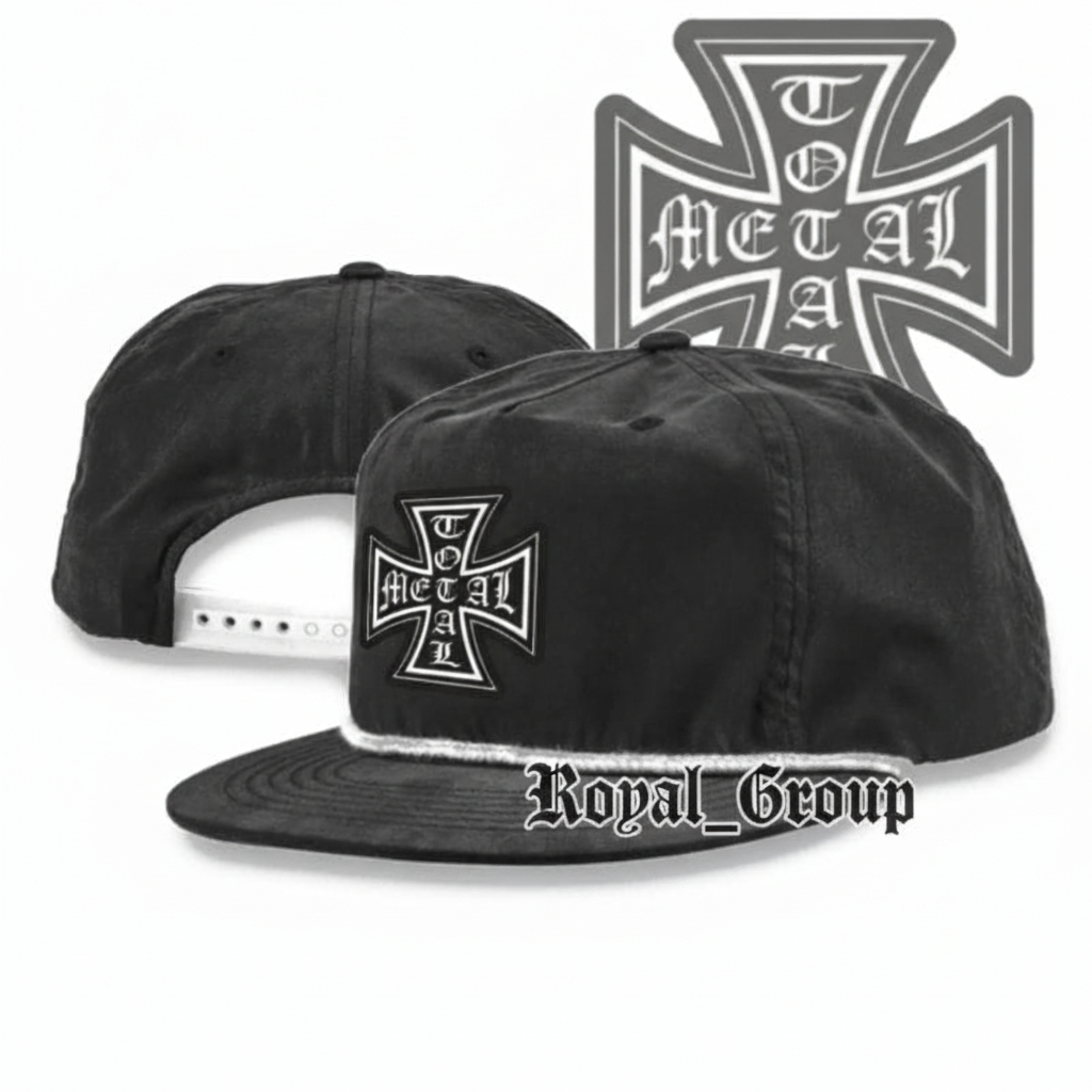 Metal / Topi Snapback Classic / Rope Cap Hats / Topi Skena Fashion Cowok Cewek Keren