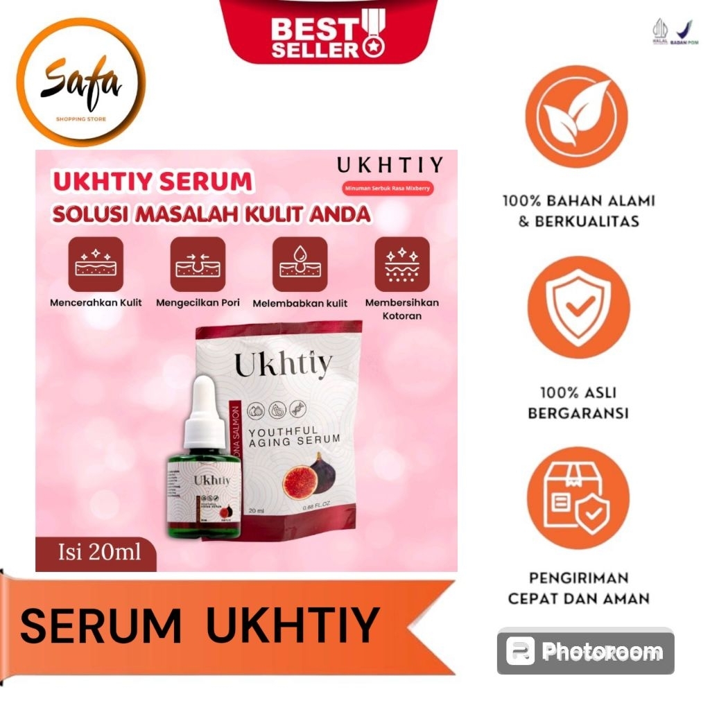 SERUM UKHTIY - Ukhtiy Membantu Menghilangkan Flek Hitam Dan Bekas Jerawat