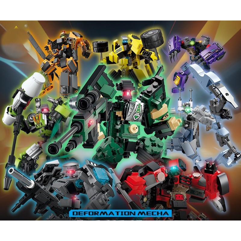 BUILDING BLOCK BRICK MOTIF ROBOT TRANSFORMER AUTOBOT DECEPTICON 2 IN 1 / MAINAN BALOK BLOK BONGKAR P