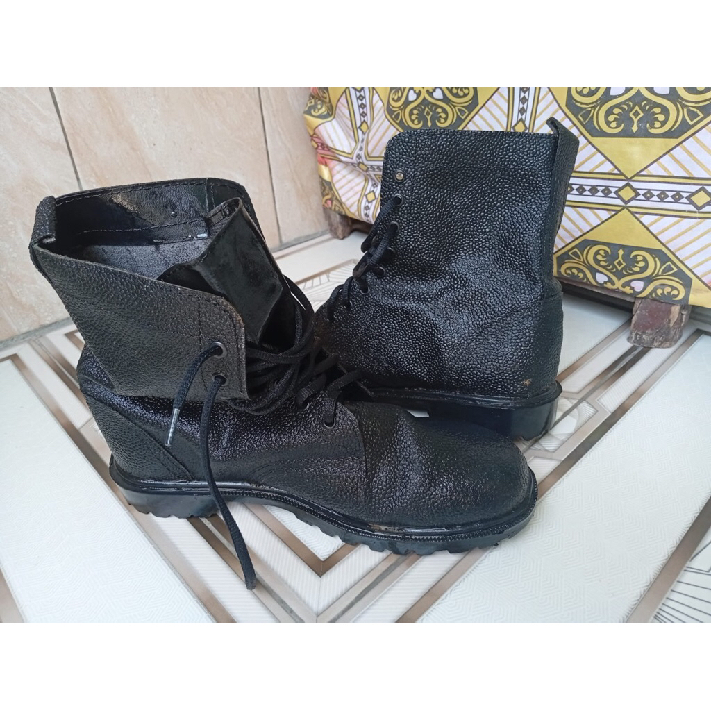 Sepatu PDL TNI Kulit Jeruk