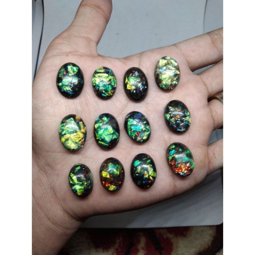 batu akik lepasan kalimaya black opal termurah