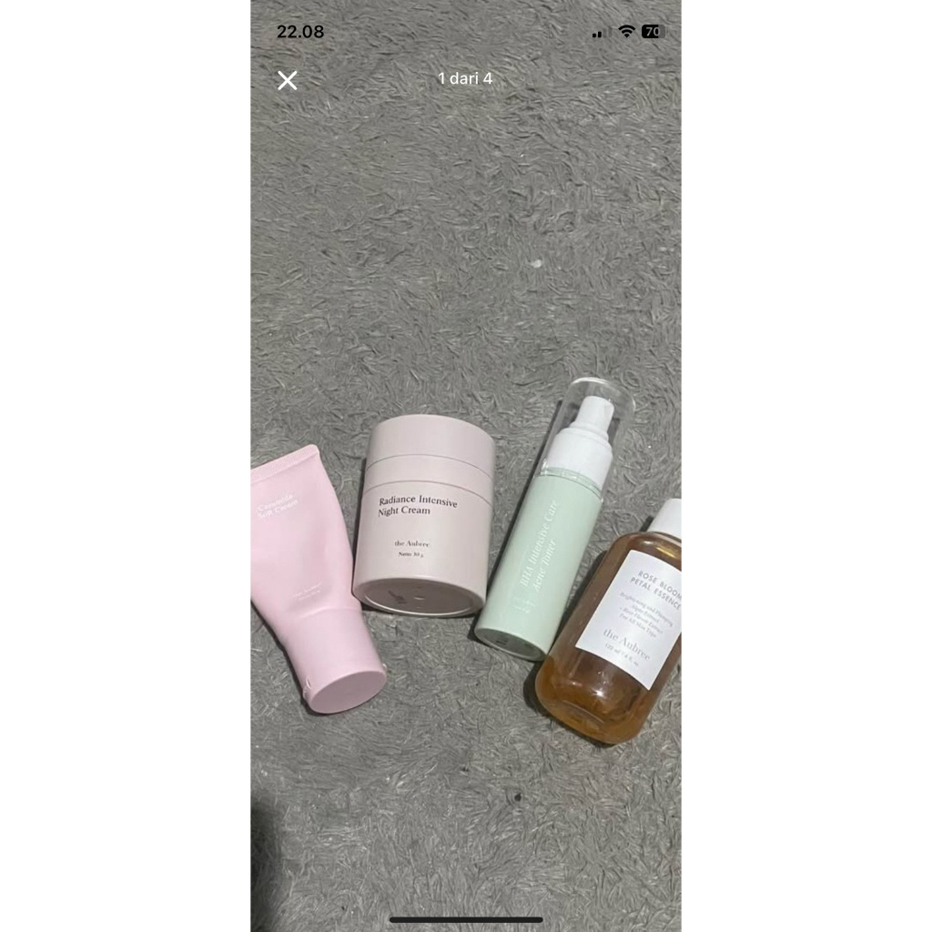 the aubree skincare toner, rose water, mousturizer