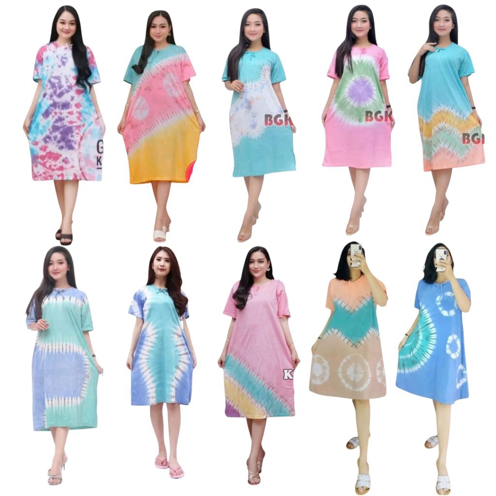 Daster Kaos Wanita Dewasa Model Simple Elegan Bahan Katun Lembut enak dipakai Pakaian wanita dewasa