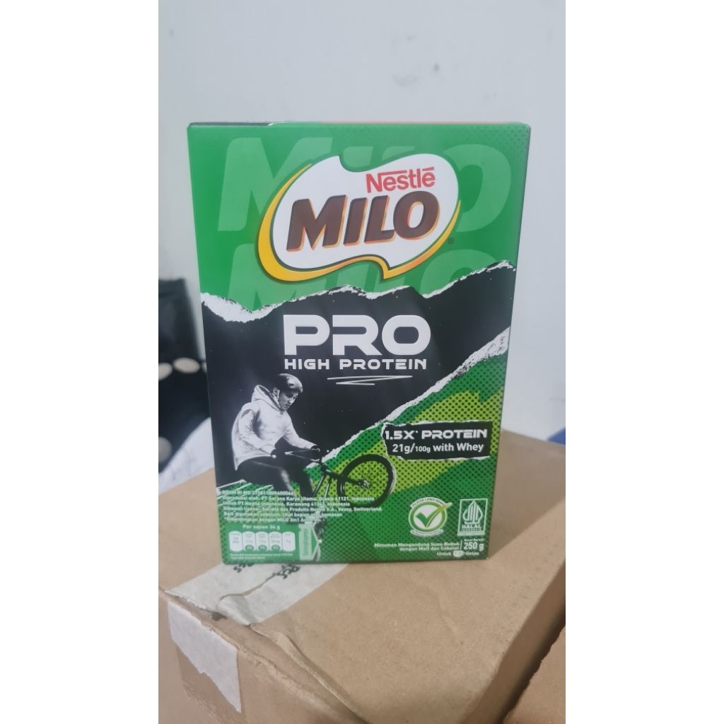 

Milo PRO powder 250gr (1 karton isi 24 box) TERMURAHHH!!!