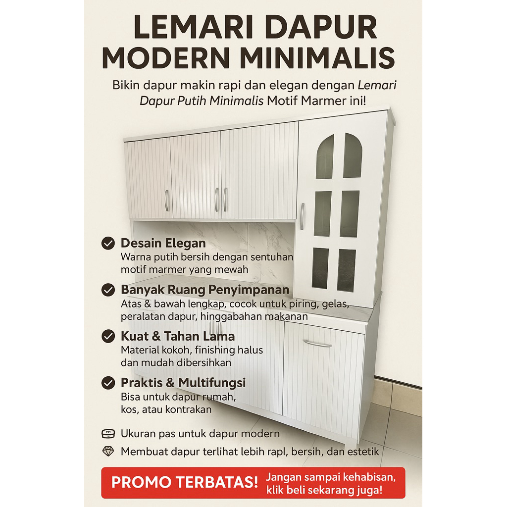 LEMARI DAPUR MODERN MINIMALIS