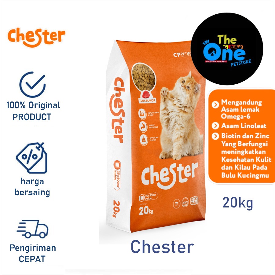 CHESTER CAT FOOD TUNA 1sak 20KG