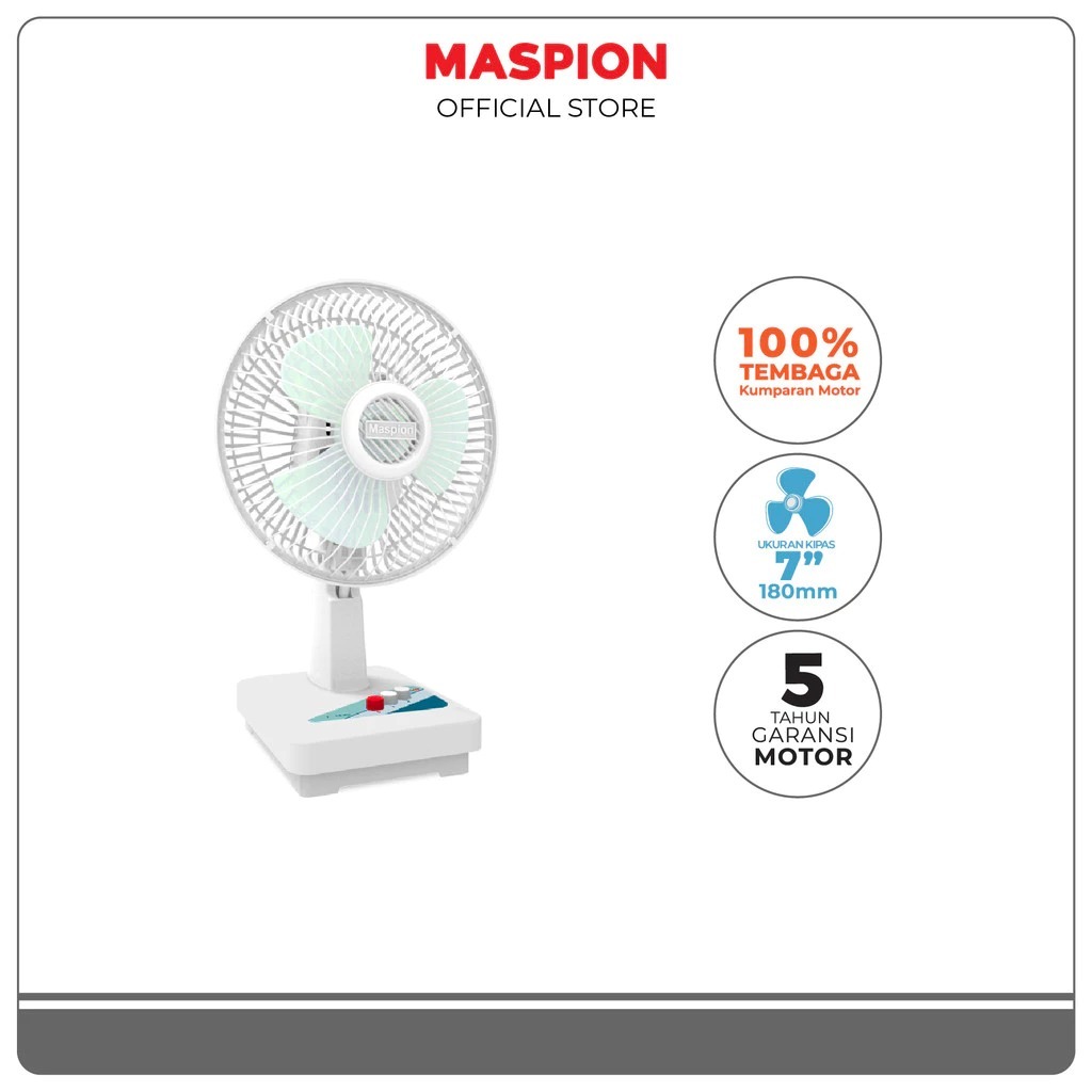 Maspion Kipas Angin meja Desk Fan 7 Inch F-18 DC