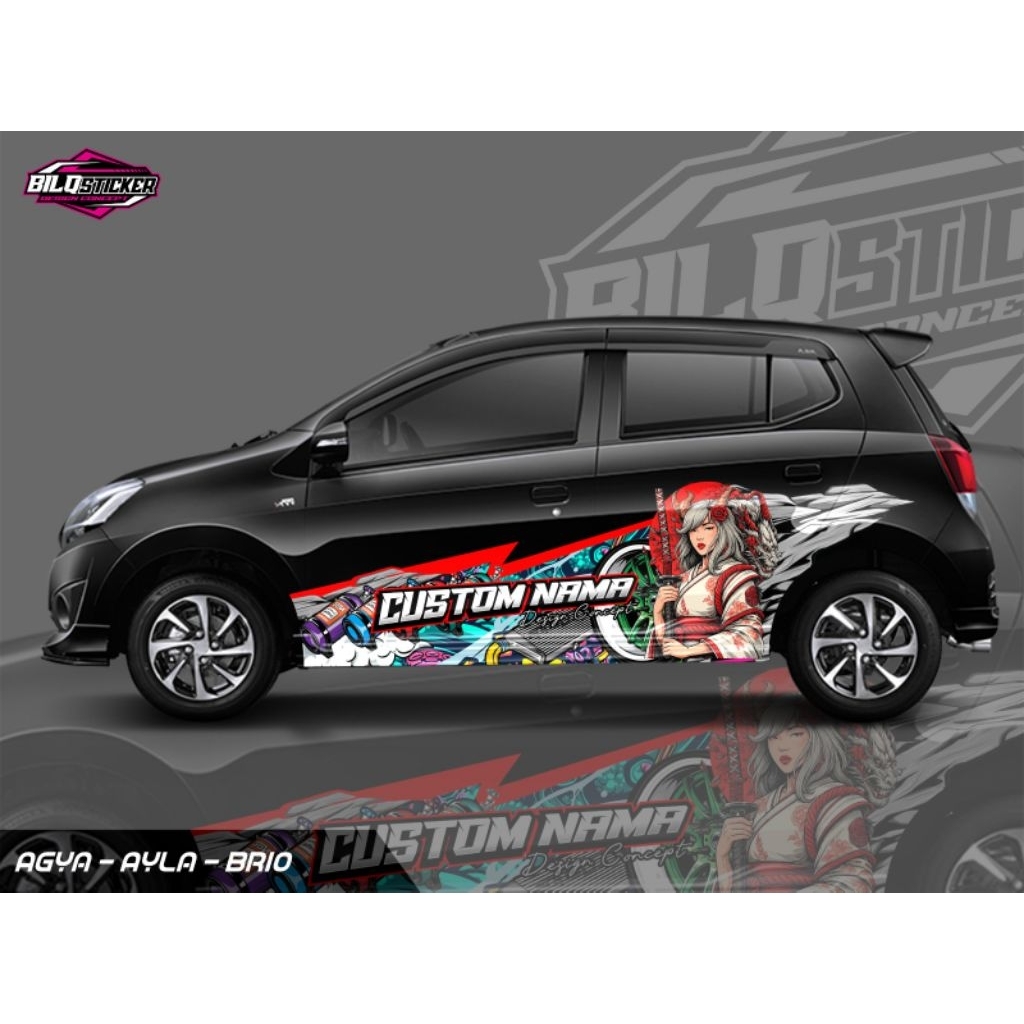 STIKER Agya - Ayla | livery, decal mobil Agya Ayla custom