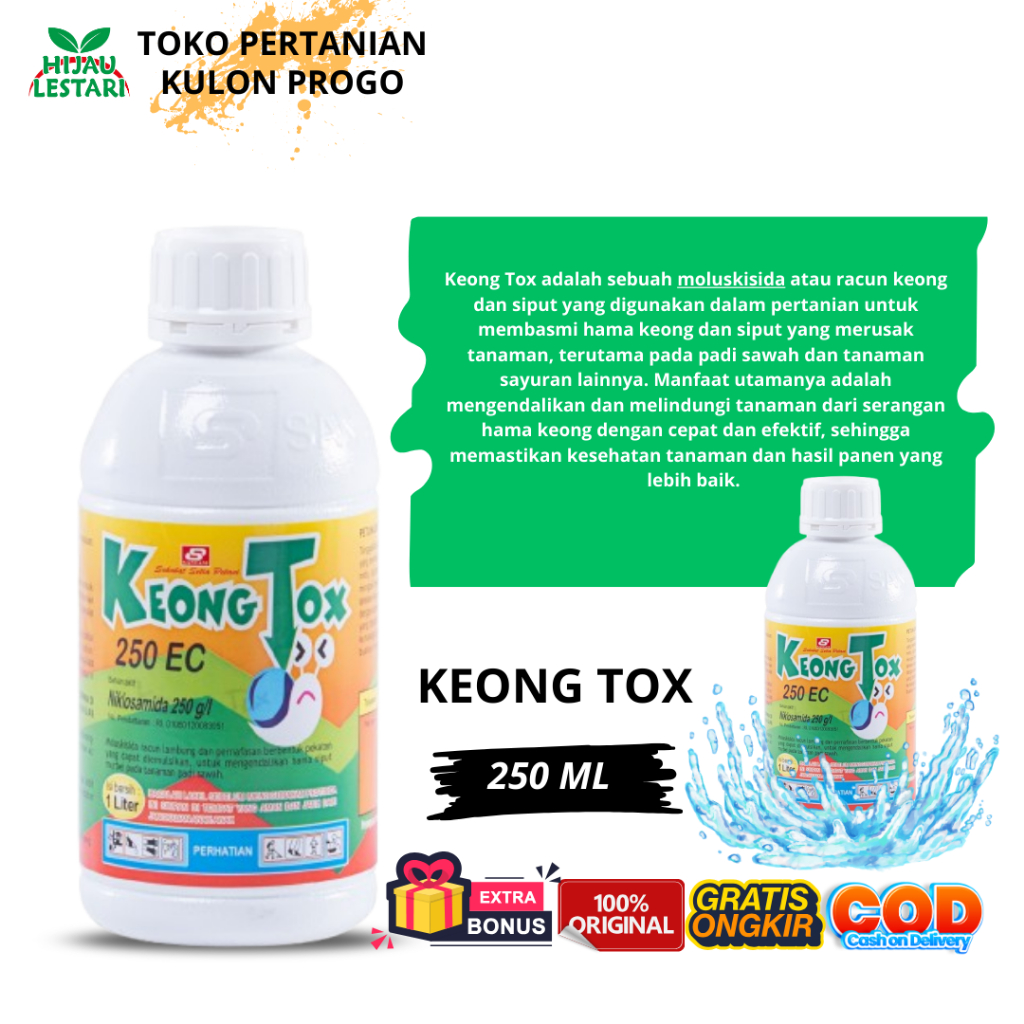 Keong Tox 250 ml Obat Keong Sawah Moluskisida Racun Siput / Bekicot Sawah