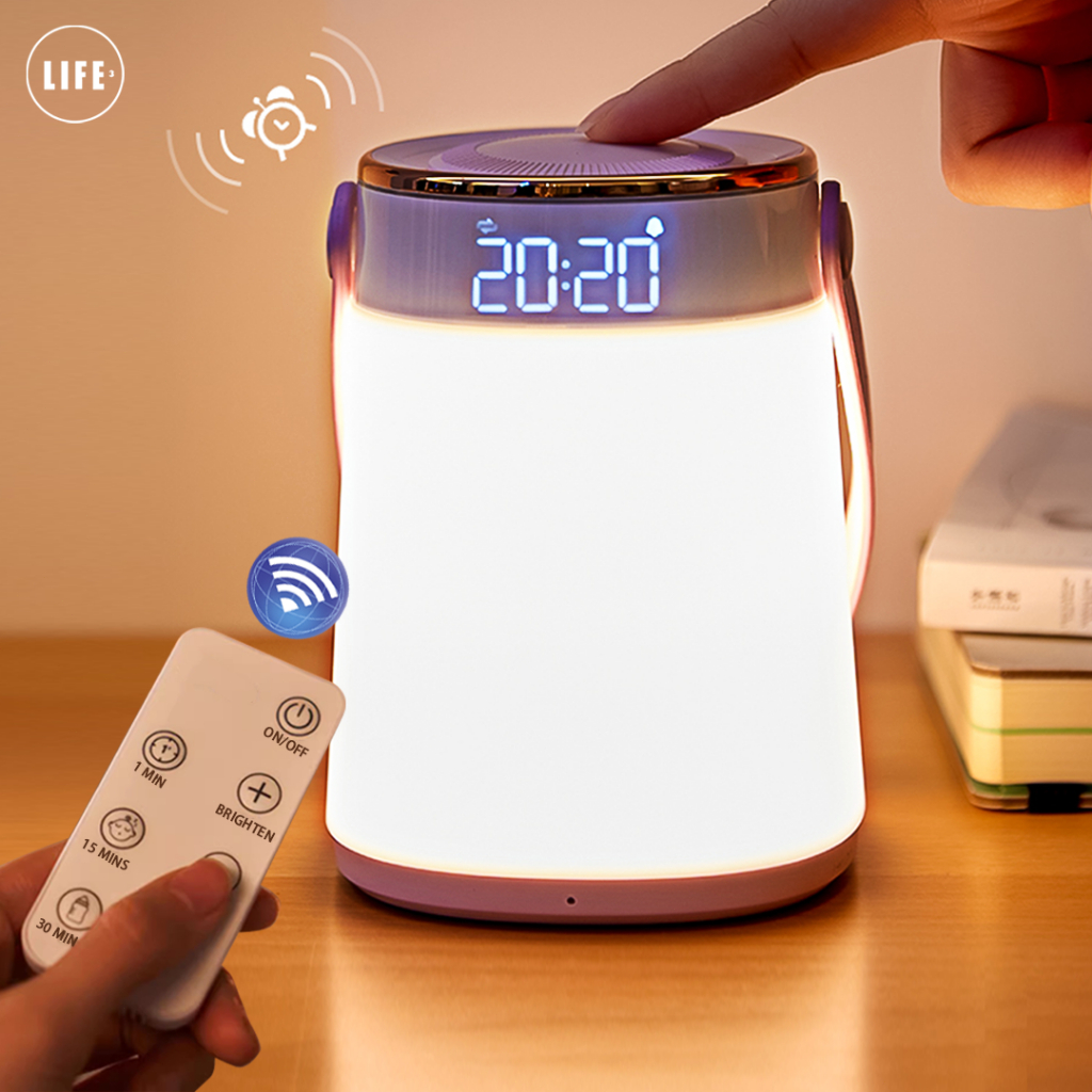 3Life Lampu Tidur Ibu & Bayi K681 3000K Hangat Ergonomis 1800mAh Waktu&Suhu RG0 Lampu Tidur LED