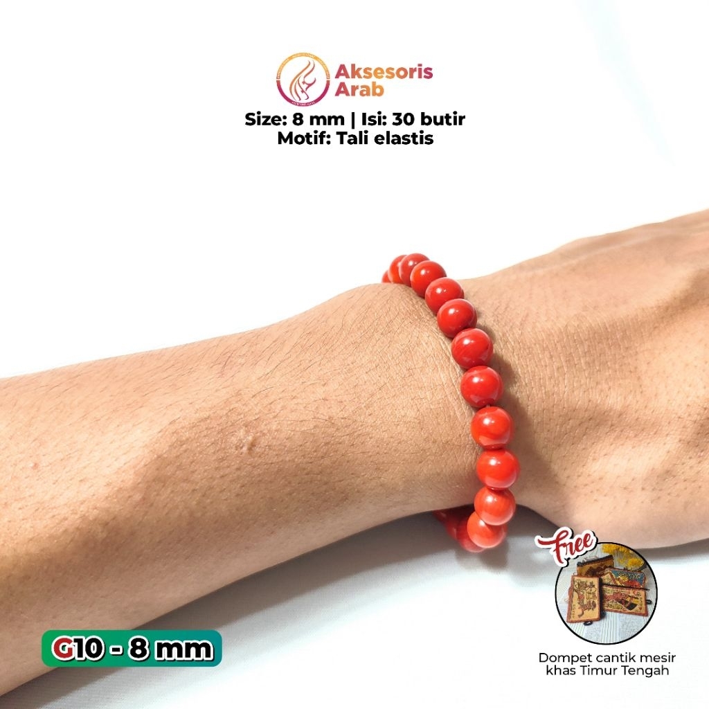 Gelang Batu Marjan Taiwaniy Asli Mesir