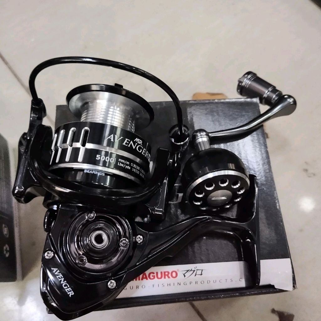 reel pancing maguro avenger xt 1000 sampai 5000 power handle