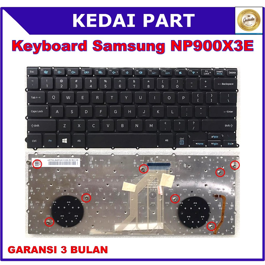 Keyboard Samsung NP900X3B NP900X3C NP900X3D NP900X3G NP900X3E NP900X3F NP900X3K