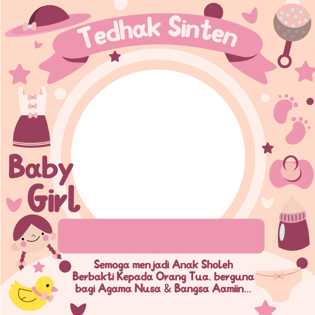 PROMO DISKON GEDE  Banner / Backdrop Tedak Siten Piton piton Anak Custom | Gratis Desain