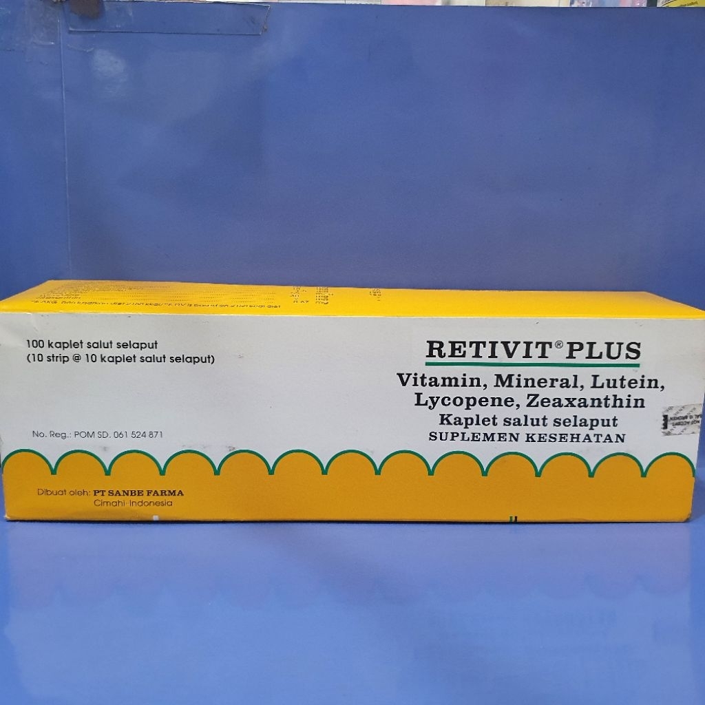 Retivit Plus 10 Kaplet-Vitamin Antioksidan Untuk Mata