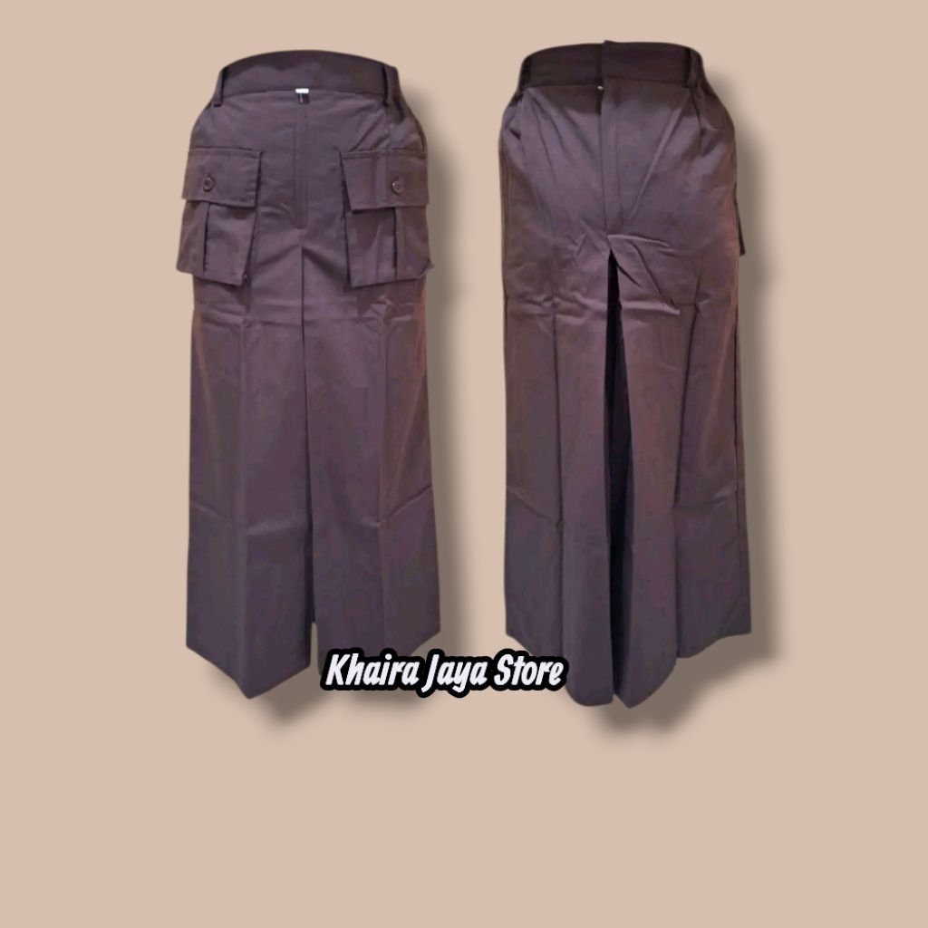 Rok celana kulot seragam pramuka panjang anak SD perempuan