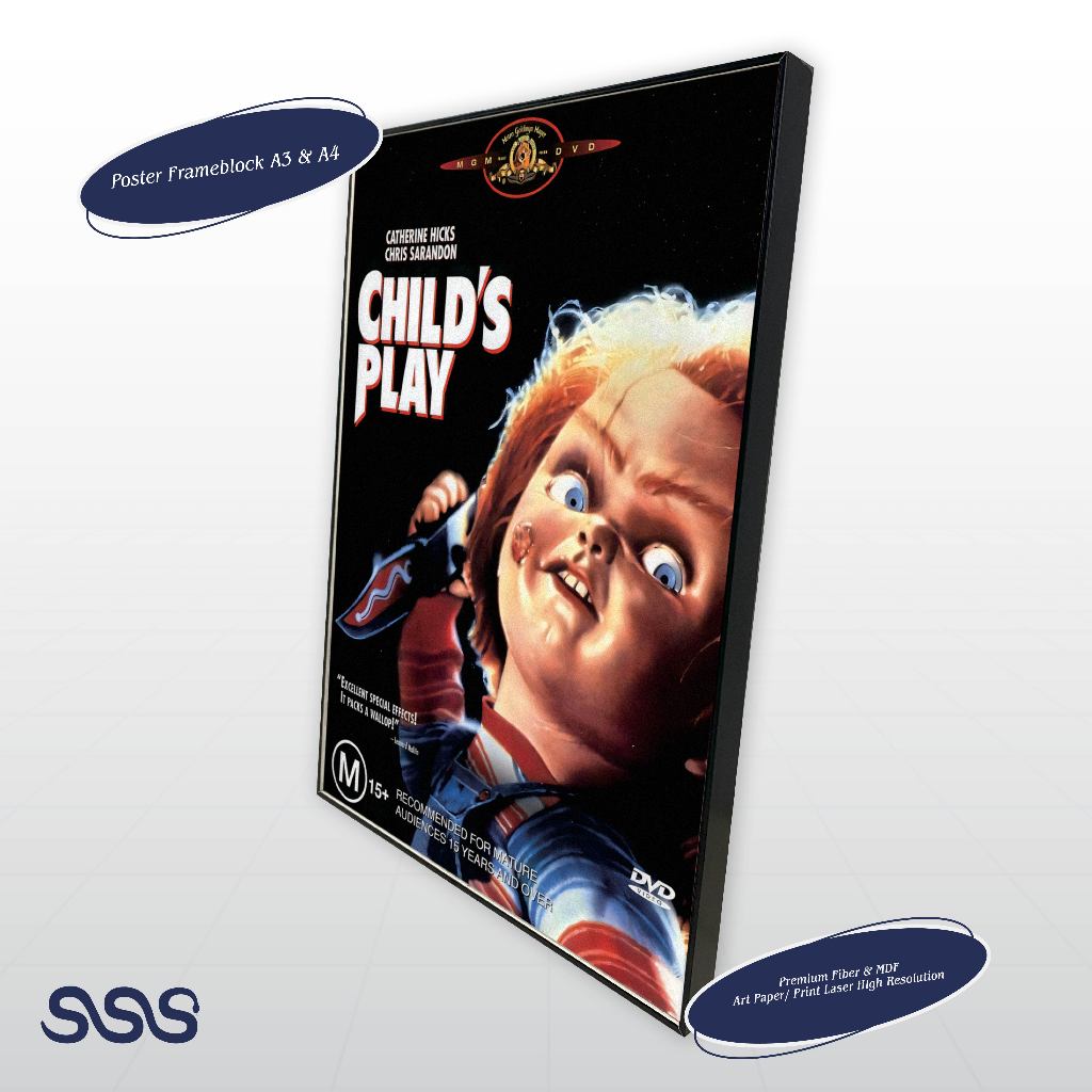 POSTER CHUCKY / MOVIE POSTER / POSTER FRAMEBLOCK 496