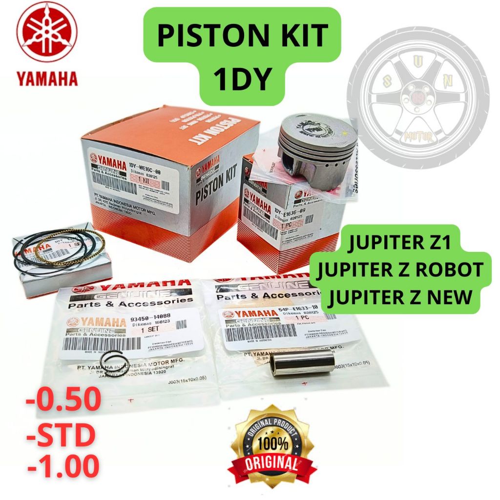 PISTON KIT 1DY 0RI 100% YGP JUPITER Z1 , JUPITER Z ROBOT , JUPITER Z NEW ASLI ORIGINAL PRESISI Cylin