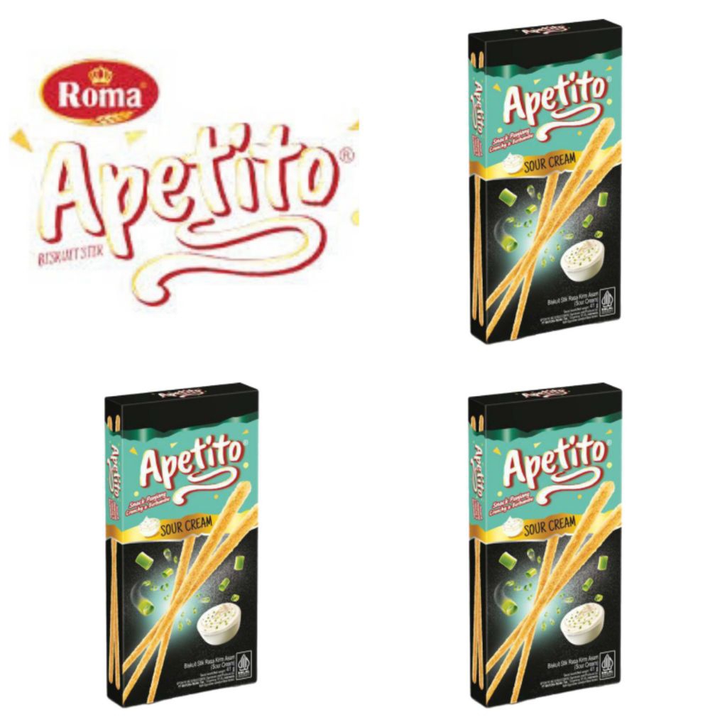 

Apetito Biskuit Stik Rasa Krim Asam 41 Gr
