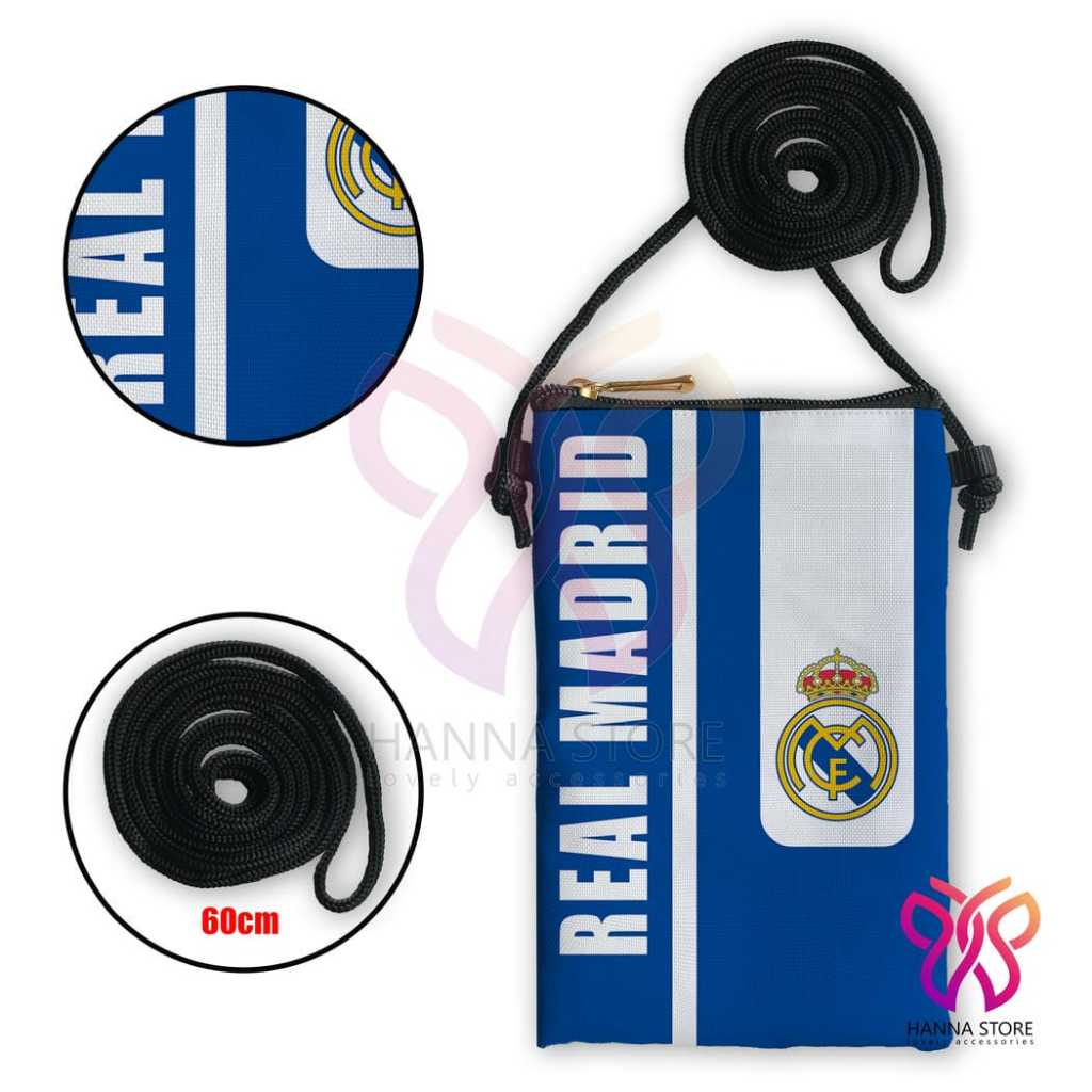 Tas Sling Bag Bola Real Madrid