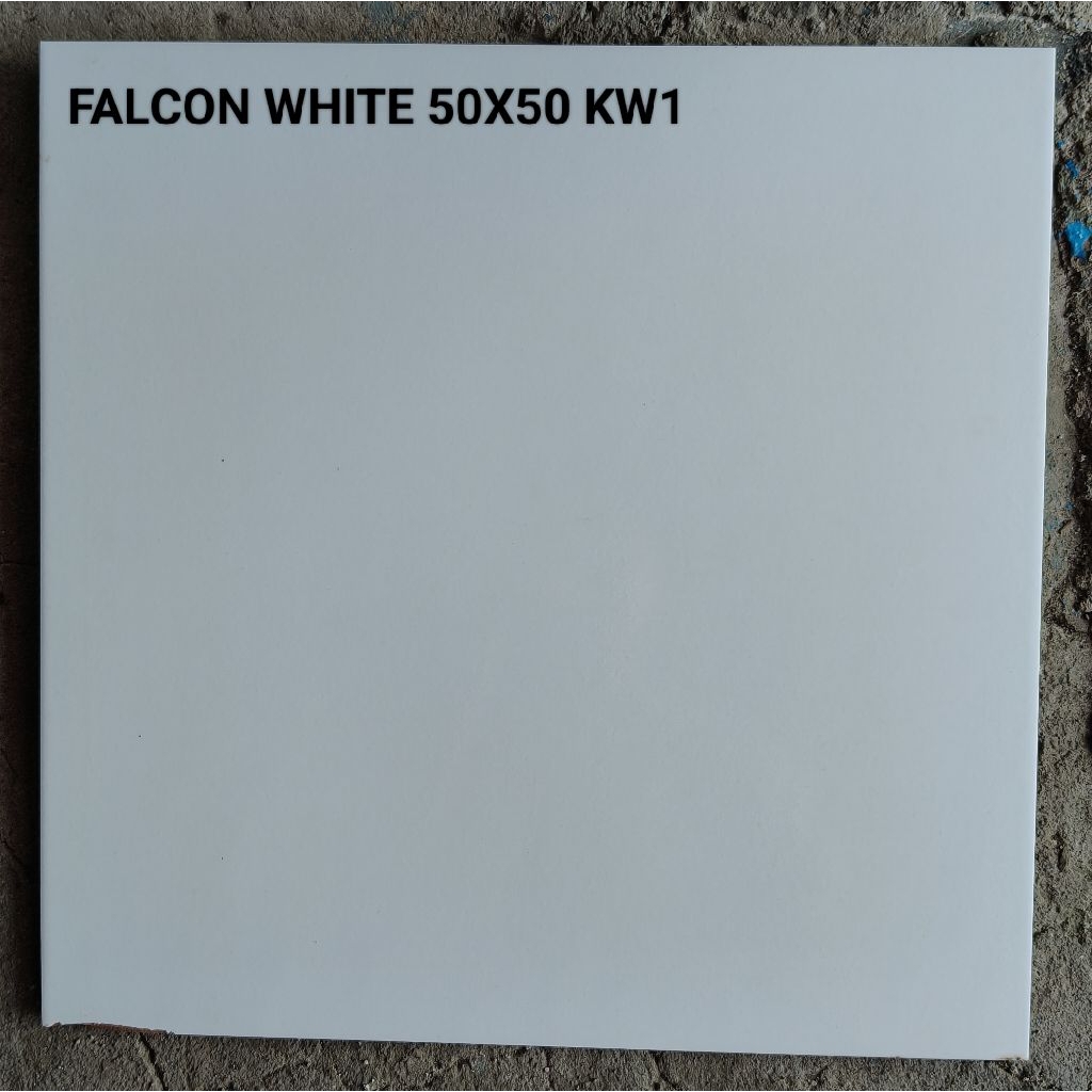 Keramik Lantai 50x50 Falcon White Putih Polos