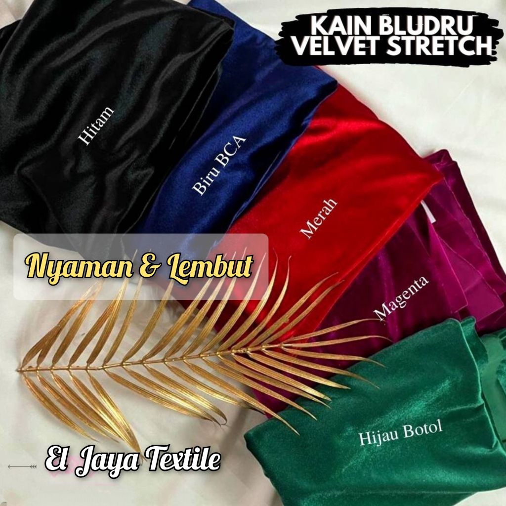 Kain Bludru / Kain Bludru Meteran / Kain Bludru Velvet Stretch Melar / Kain Beludru / Kain Bludru Me