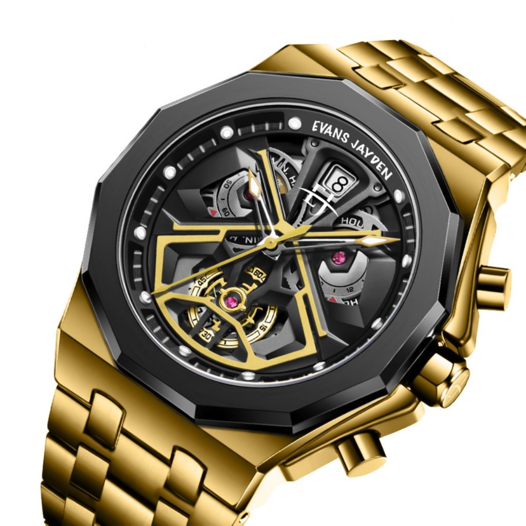 BUY 1 GET 1..JAM TANGAN PRIA EVANS JAYDEN ORIGINAL CHRONO AKTIF SEMUA 9545 RT