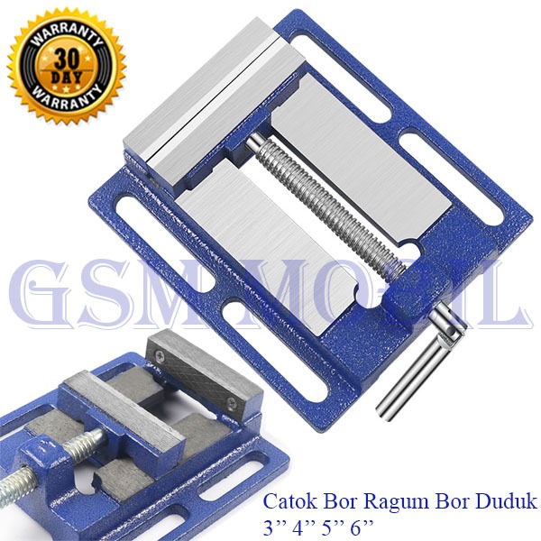Catok Bor Duduk Ragum Bor Duduk Milling Vice 3 / 4 / 5 / 6 Inch - 10008781