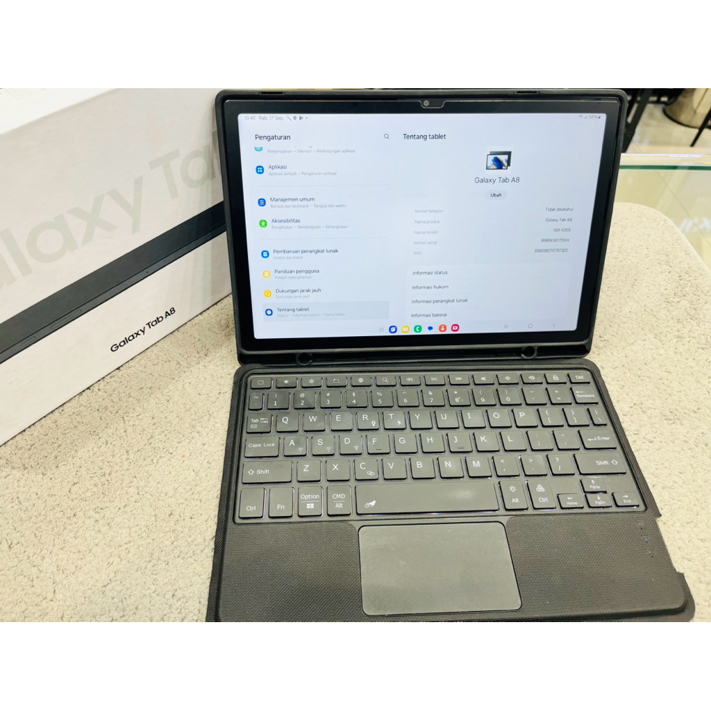 Samsung Tab A8 Ram 4/128gb + keyboard bluetooth