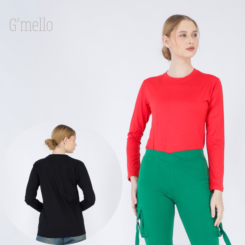 KAOS POLOS OLAH RAGA LENGAN PANJANG WANITA MOTIF TERBARU/ATASAN  BAJU SENAM AEROBIC,ZUMBA,FITNES/KAO