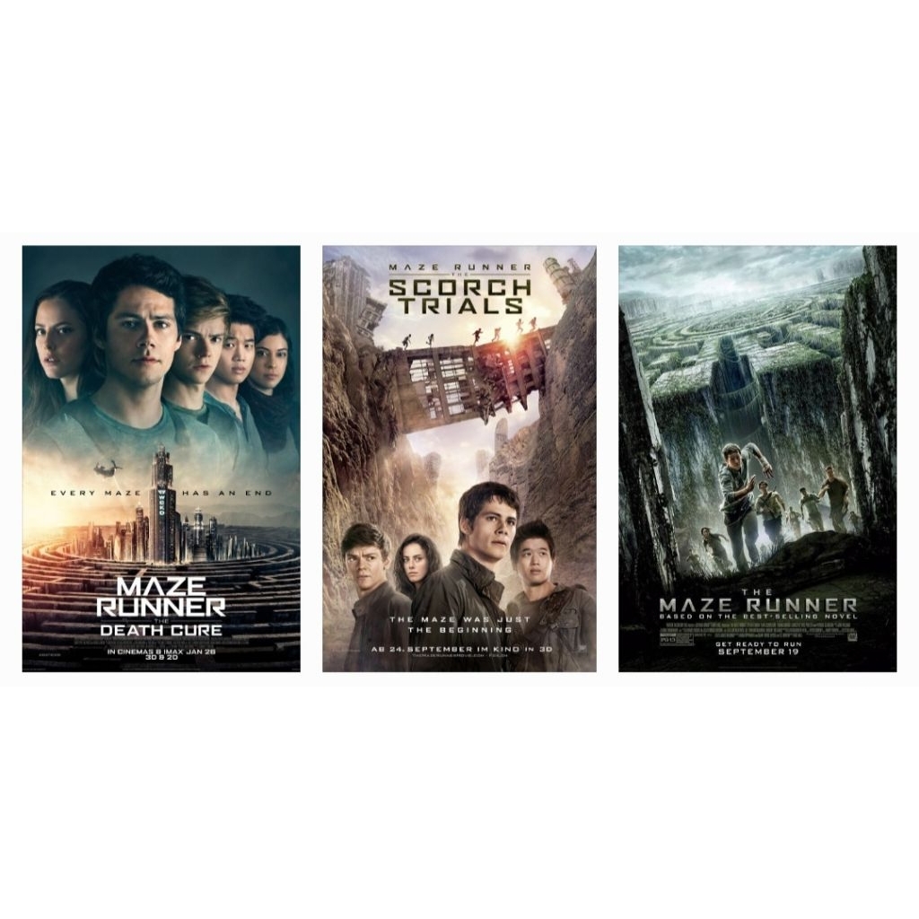 Movie Maze Runner 2014, Scorch Trials 2015, The Death Cure 2018