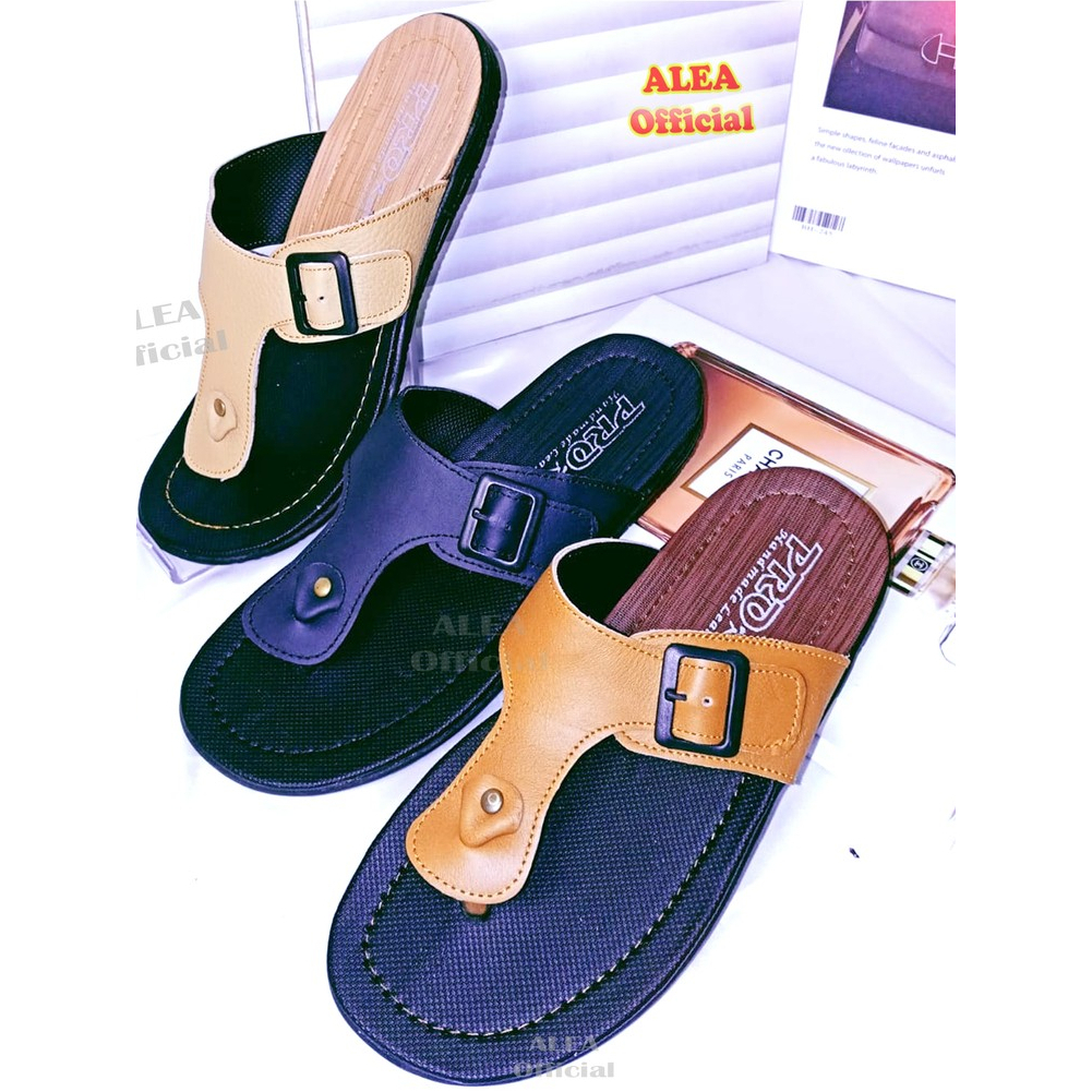 Axcello Sandal Pria BJM 108 Casual Sandal Kulit Asli - Sandal Pria Terbaru