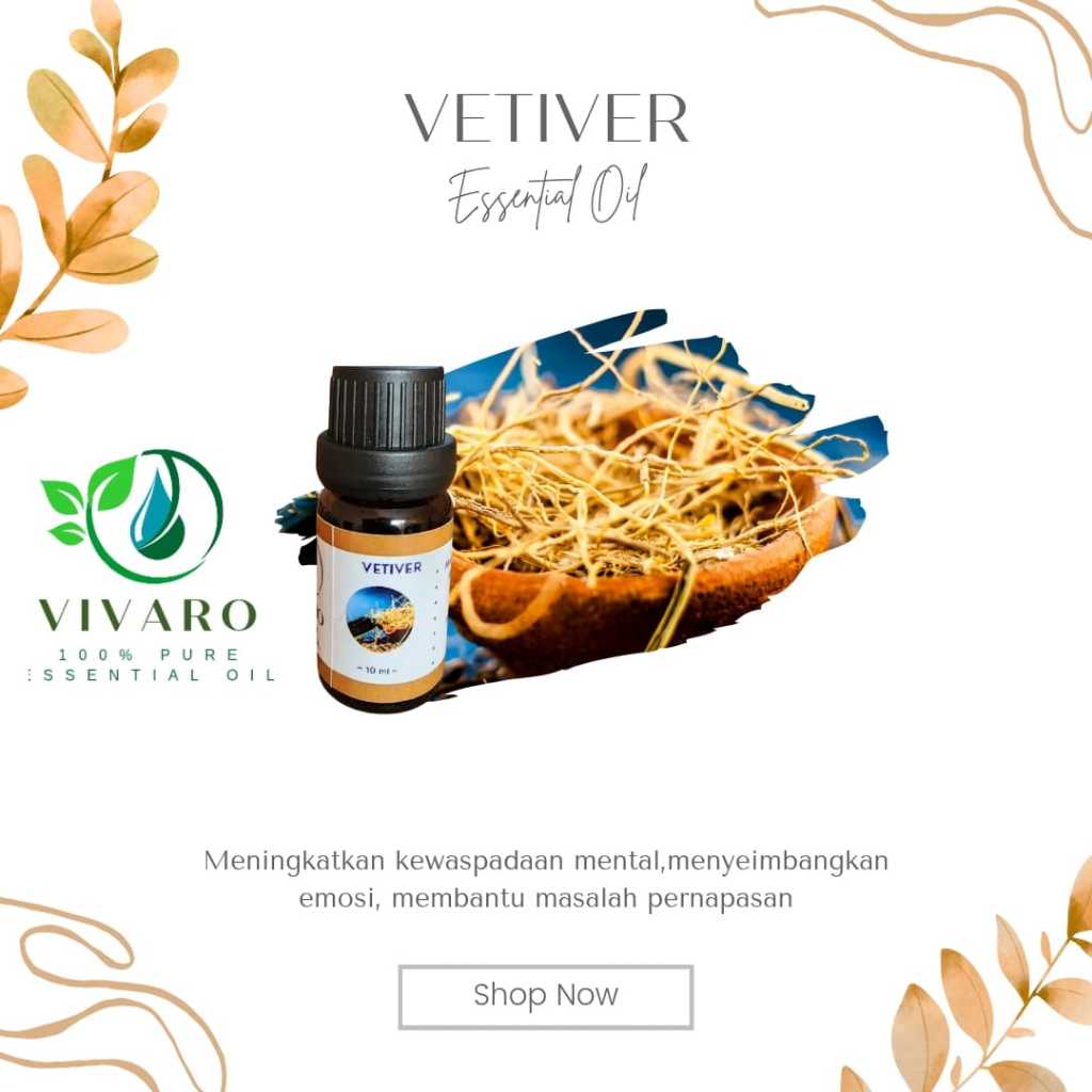 VIVARO Essential Oil 10ml Vetiver