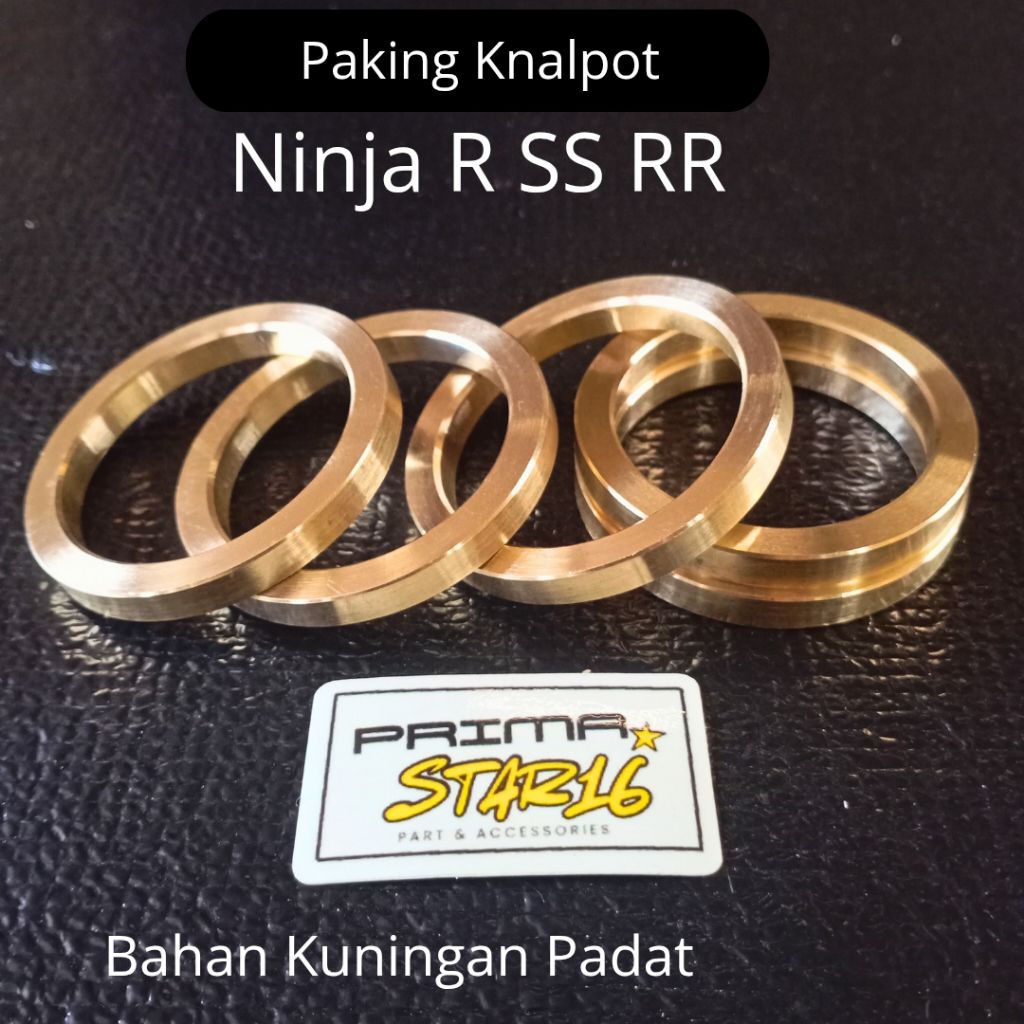 Paking Knalpot Ninja R SS RR Bahan Kuningan Padat