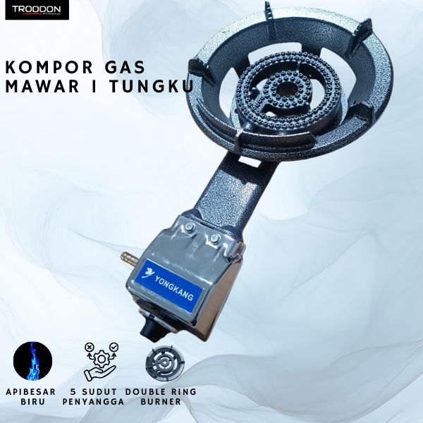 Yongkang Kompor Mawar 1 Tungku Kompor Gas Low Pressure