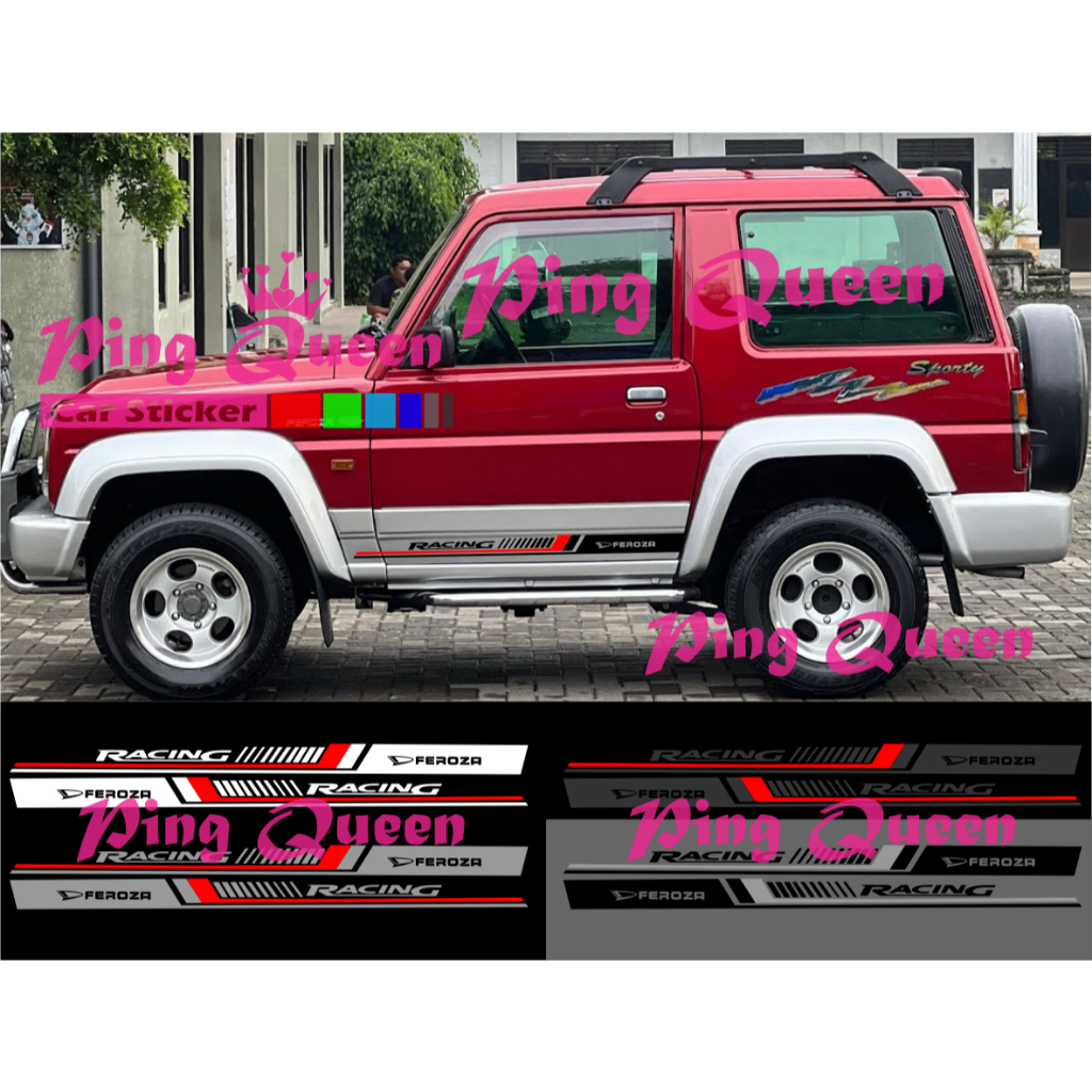 new sticker stiker mobil feroza cutting sticker mobil daihatsu feroza