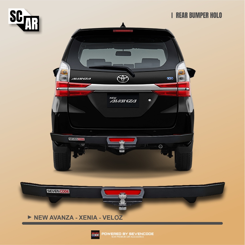 Rear Bumper guard Towing Holo Sevencode - Avanza Xenia Veloz