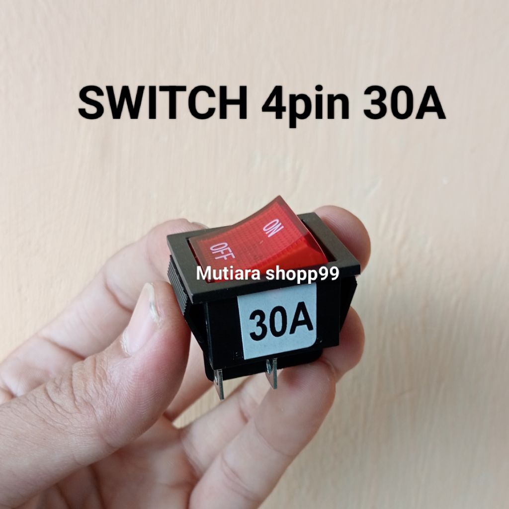Saklar 4 kaki on off 30A.