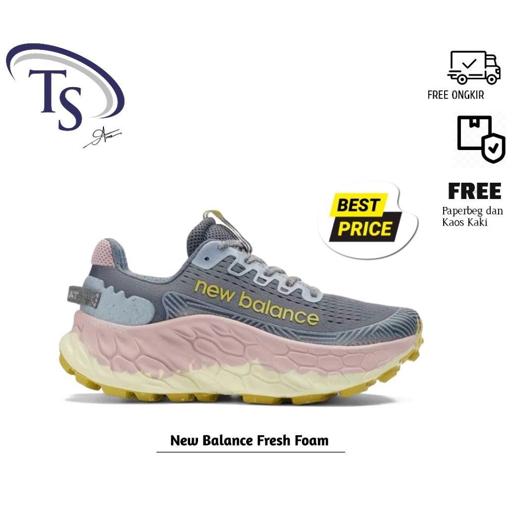 New Balance Fresh Foam X Trail More V3 Feminio - Cinza Rosa