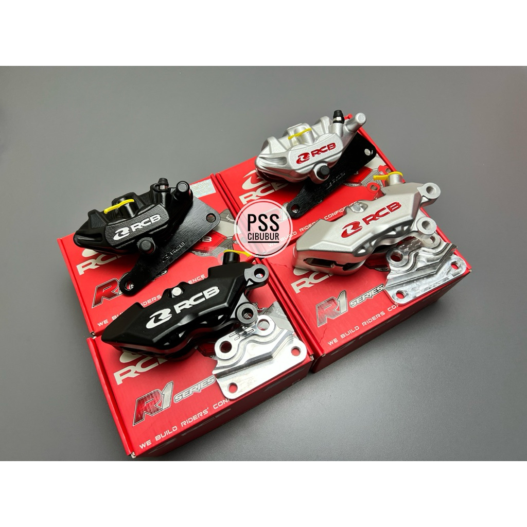 KALIPER RCB R1 4 PISTON DAN KALIPER RCB 2 PISTON E SERIES NMAX 155 OLD/ NMAX NEW TURBO AEROX ALPHA P