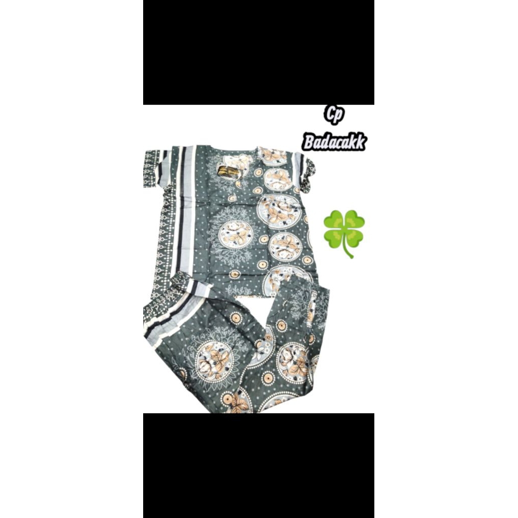 baju 1 set wanita bahan rayon ga panas sama sekali adem di pake buat sehari hari