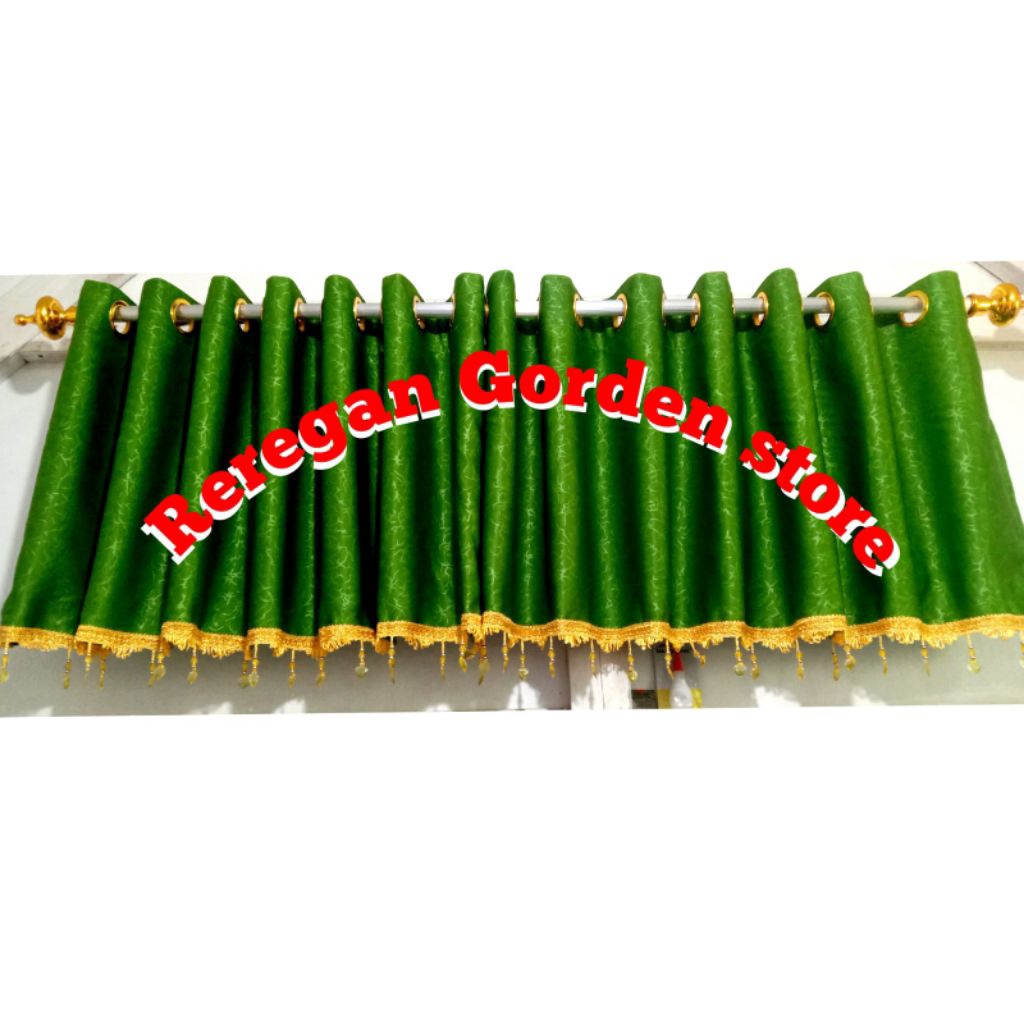 promo poni gorden smokring minimalis poni gordeng atas pintu poni gorden rumbai manik bahan embos te
