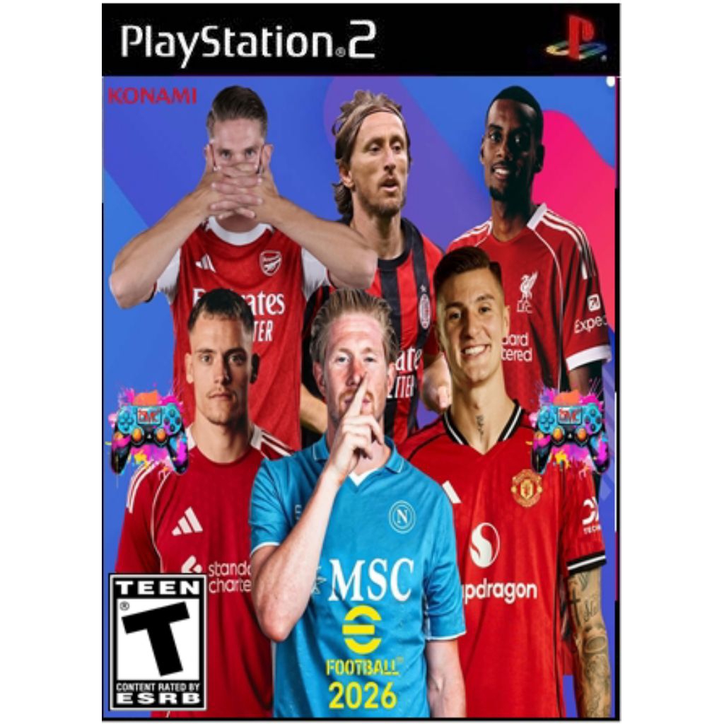 KASET PS2 PES E FOOTBALL 2026 SERI TERBARU NEW SUMMER TRANSFER PRO EVOLUTION SOCCER PS 2