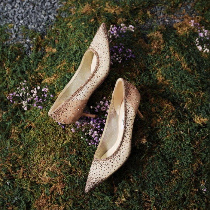 Heels Staccato Glitter Nude 59007-1 - 6cm